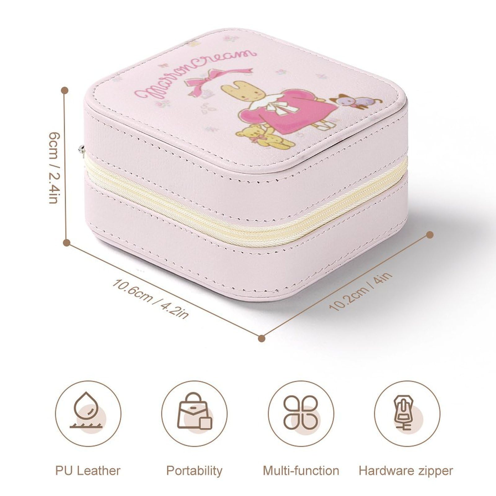 Amazon｜マロンクリーム ジュエリーボックス アクセサリーケース